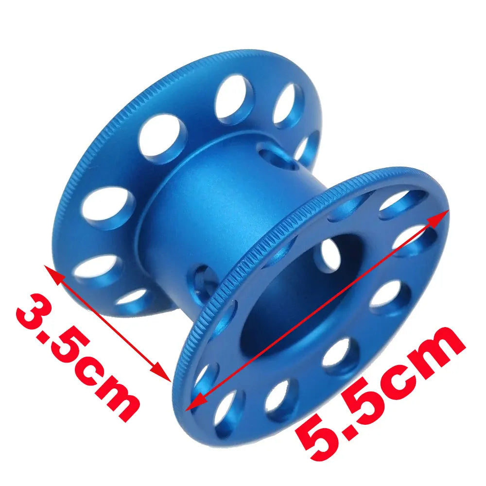 15m 20m Mini Scuba Diving Spool Finger Reel Bolt Snap Hook Aluminum Alloy Free Diving Finger Spool Dive Reel Oasis Select