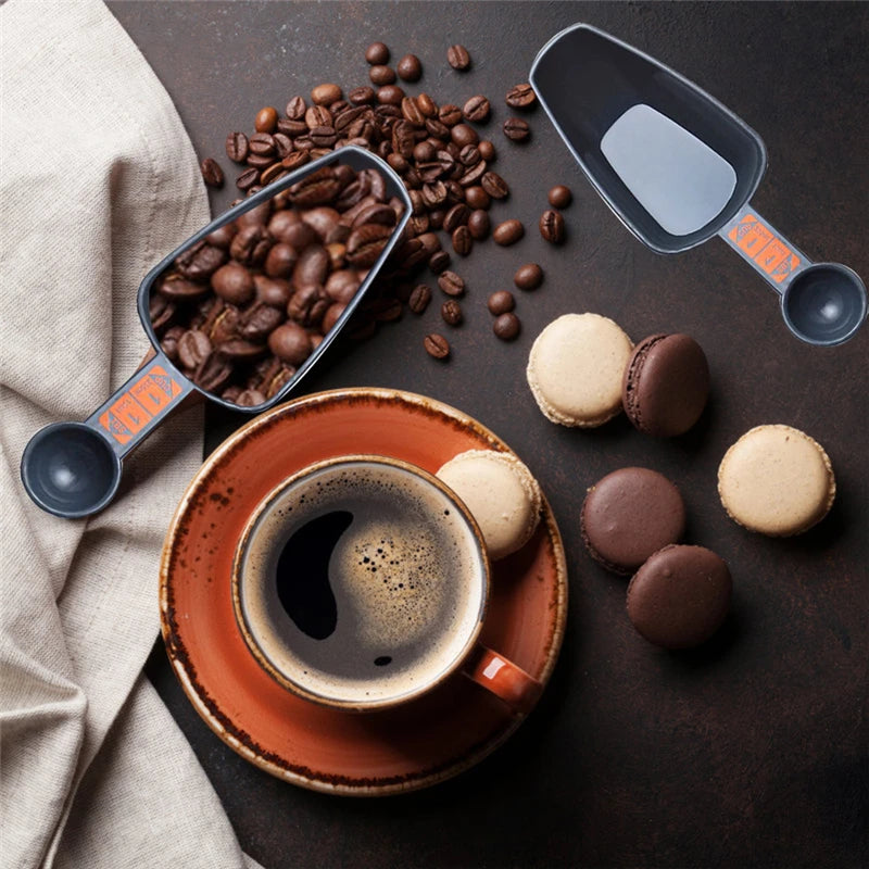 4PCS Multifunction Measuring Spoons and Measuring Cups Scoop with Scale for Coffee Making Kitchen Baking Measuring Kitchen Tool Oasis Select