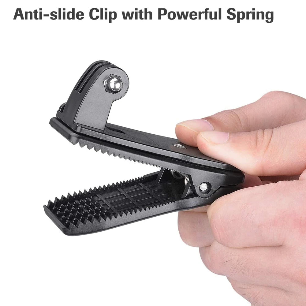360° Backpack Strap Clip Mount for GoPro & Action Cameras