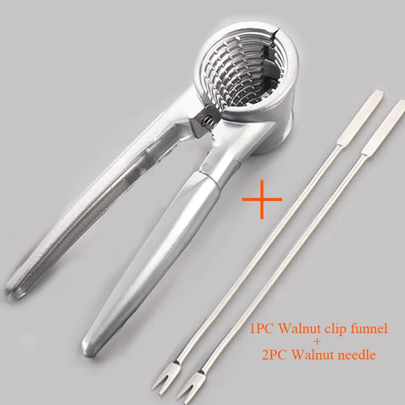 Zinc Alloy Nutcracker Sheller Crack Almond Walnut Pecan Hazelnut Filbert Nut Kitchen Nut Sheller Clip Tool Clamp Plier Cracker Oasis Select A