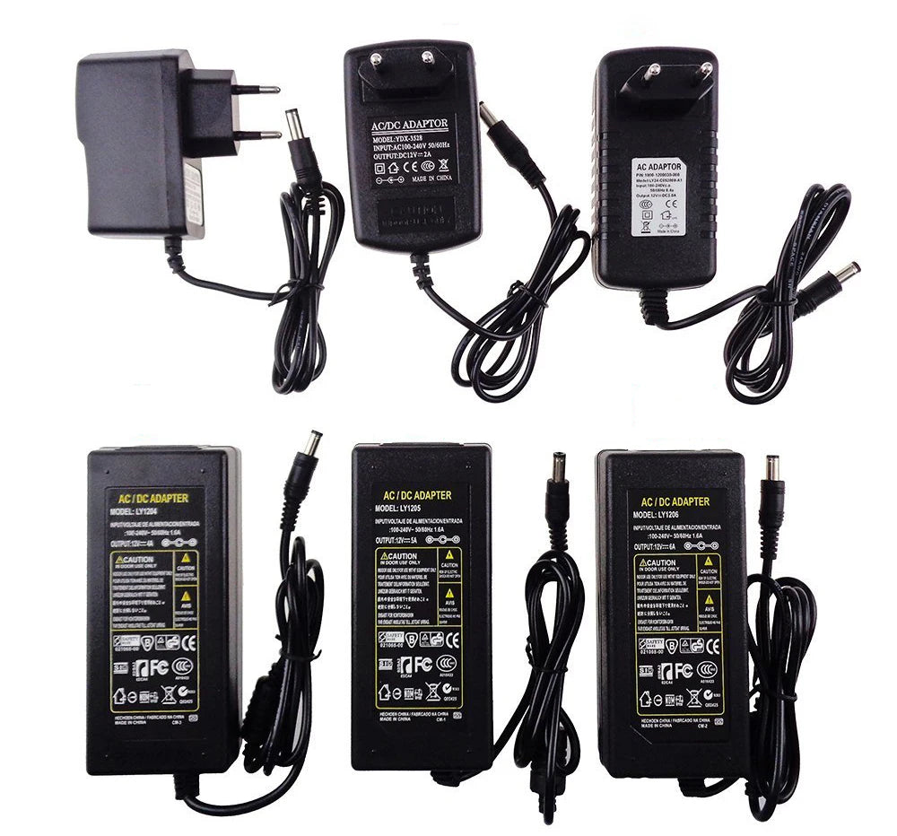 Universal Charger Power Adapter Supply 12V 1A 2A 3A 5A 6A 7A 8A 10A AC/DC Transformers 12 V Volt AC DC Power Supply 220V To 12V Oasis Select 12V 1A US Plug