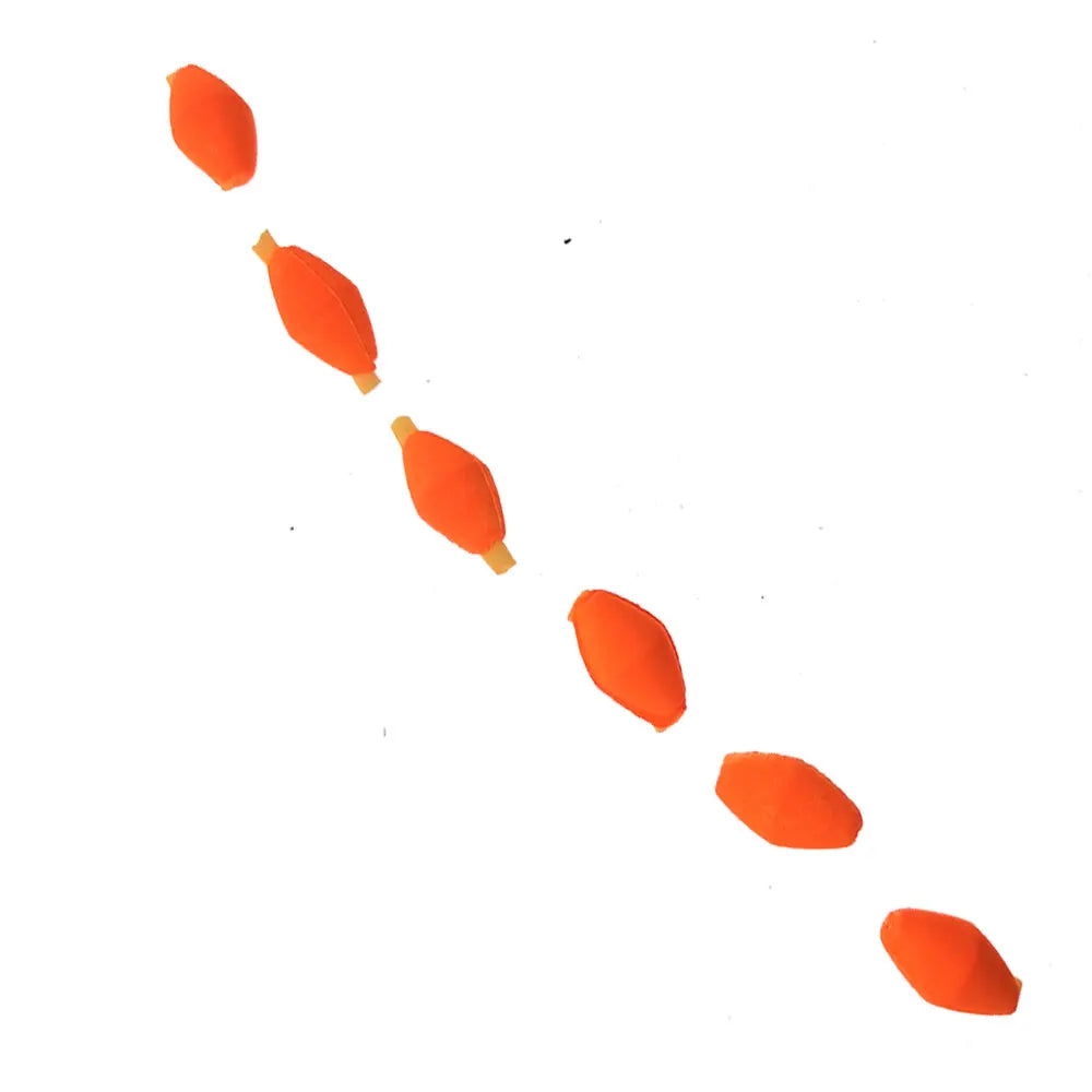 6PCS Fluorescent Orange/Yellow Fly Fishing Tube Float Foam Strike Indicators High Visibility Oasis Select