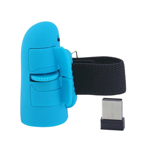 Universal 2.4GHz USB Wireless Finger Rings Optical Mini Mouse 1600Dpi For Notebook Laptop Tablet Desktop PC Mouse Oasis Select Blue