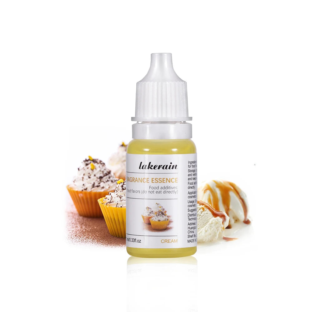 10ml Lip Gloss Liquid Pigment Flavor Essence Oil Drop for Clear Lip Gloss Base Gel Lip Glaze Odorless Moisturizing Lipgloss Base Oasis Select cream essence