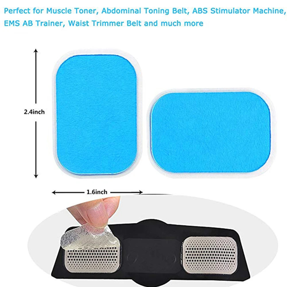 50PCS EMS Gel Pads Replacement Pads ABS Abdominal Stimulator Accessories Ab Trainer Muscle Toner Toning Belt Gel Sheets Oasis Select