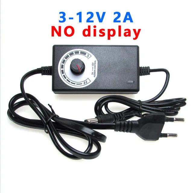 AC DC Power Supply Adjustable 3V 5V 9V 12V 24V 36V 1A 2A 5A 10A Led Power Supply Adapter 12 24 220 V Volt Transformer 5V 12V 24V Oasis Select 3V-12V 2A No Display US Plug