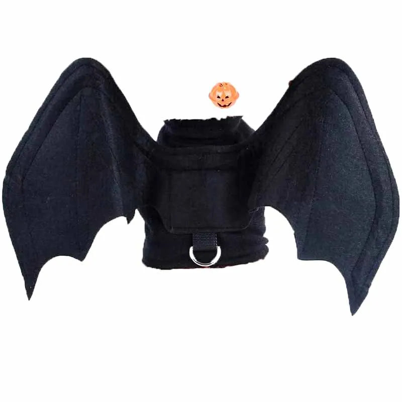 Halloween Pet Clothes Black Bat Wings Harness Cats Dogs Costumes Party Supplies Cosplay Props Outfits Funny Gifts for Small Dogs Oasis Select