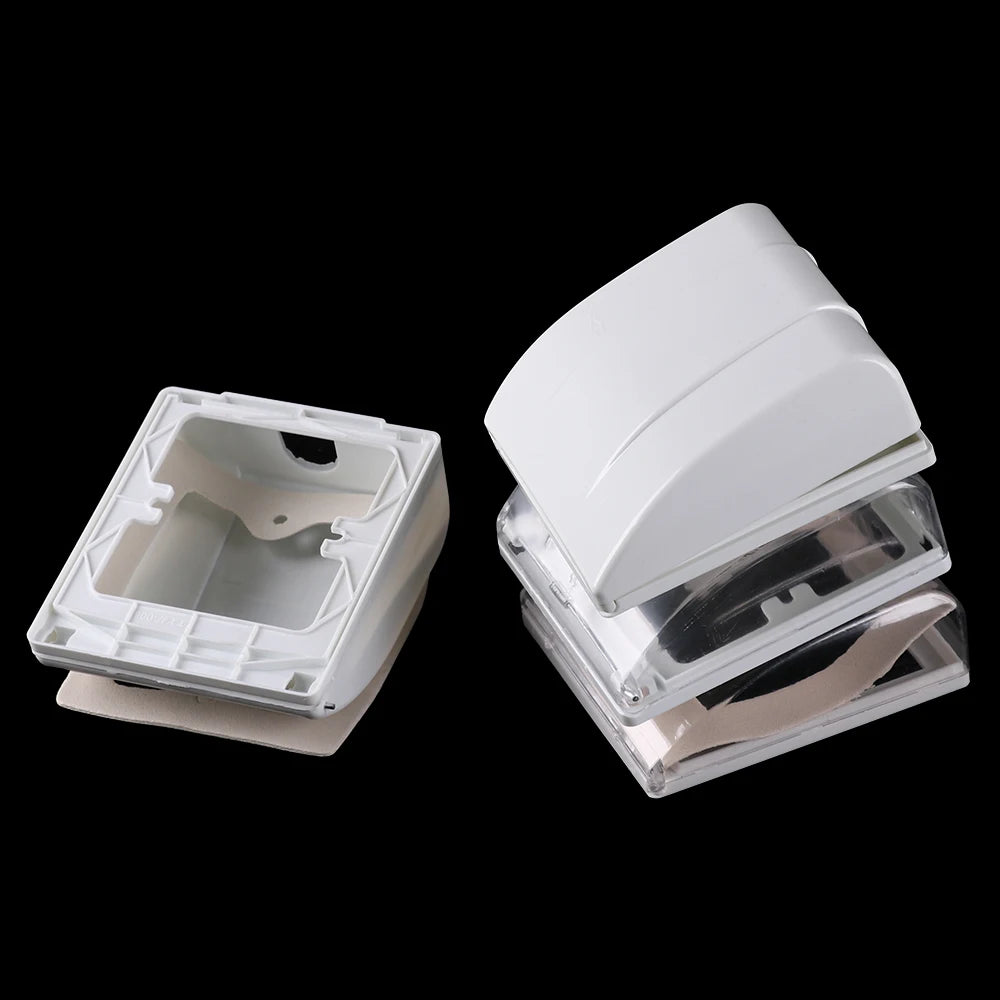 Transparent 86 Type Switch protective Cover Switch Splash Box Power Outlet Box Socket Waterproof Box For Kitchen Toilet Bathroom Oasis Select