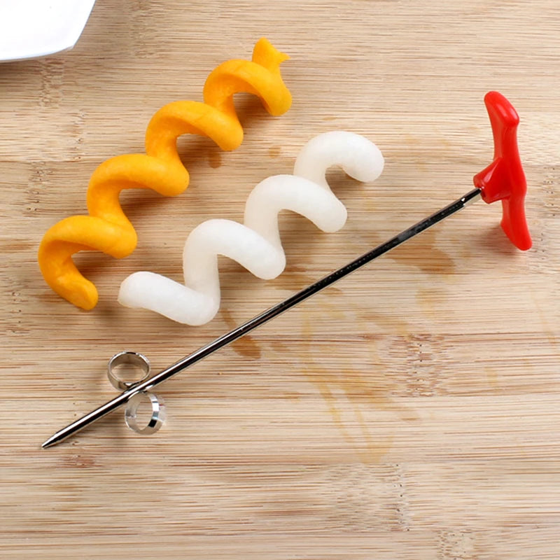 Manual Spiral Vegetable Slicer – Stainless Steel Spiral Cutter Vegetable Spiral Slicer Oasis Select