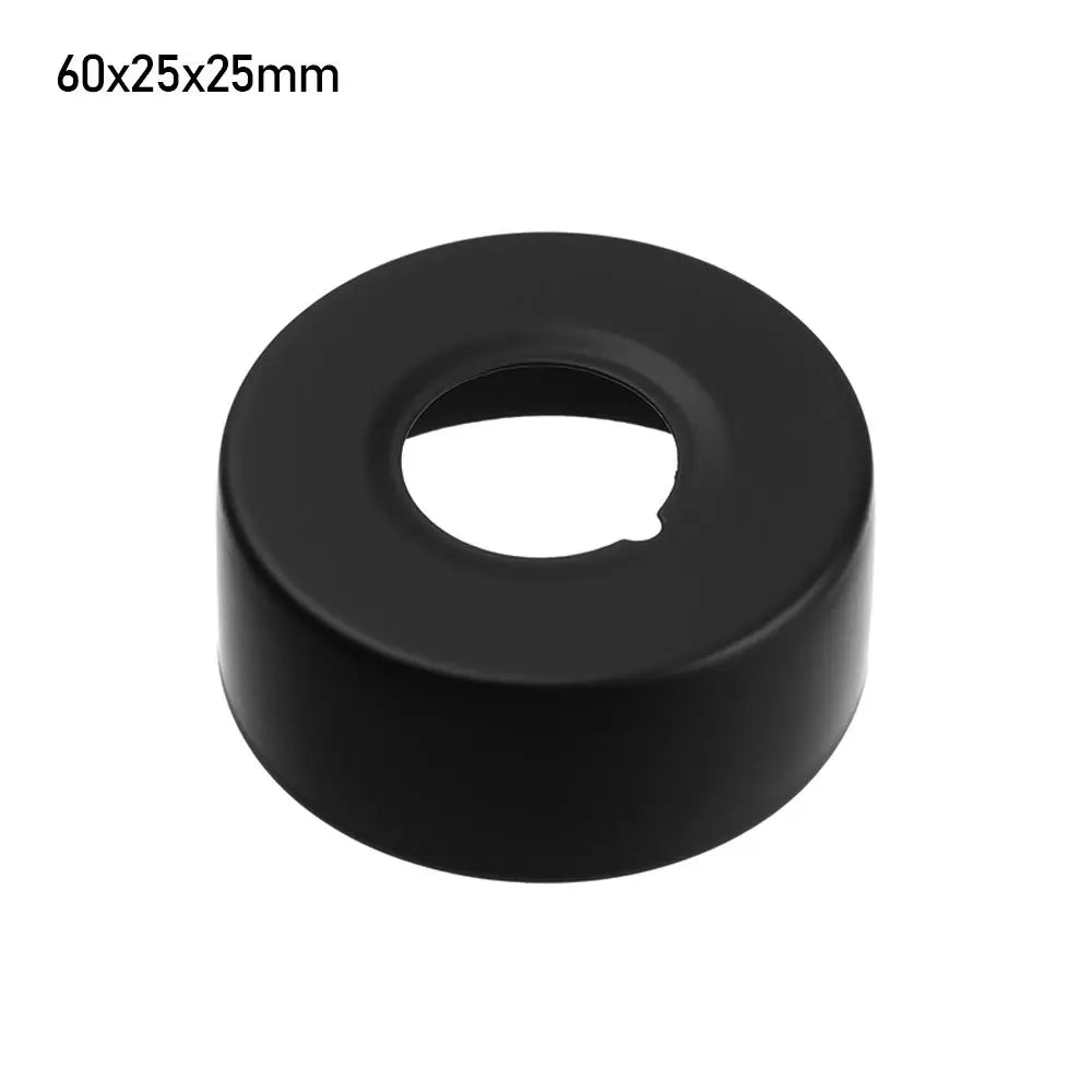 Black Stainless Steel Water Pipe Wall Covers Shower Chrome Finish