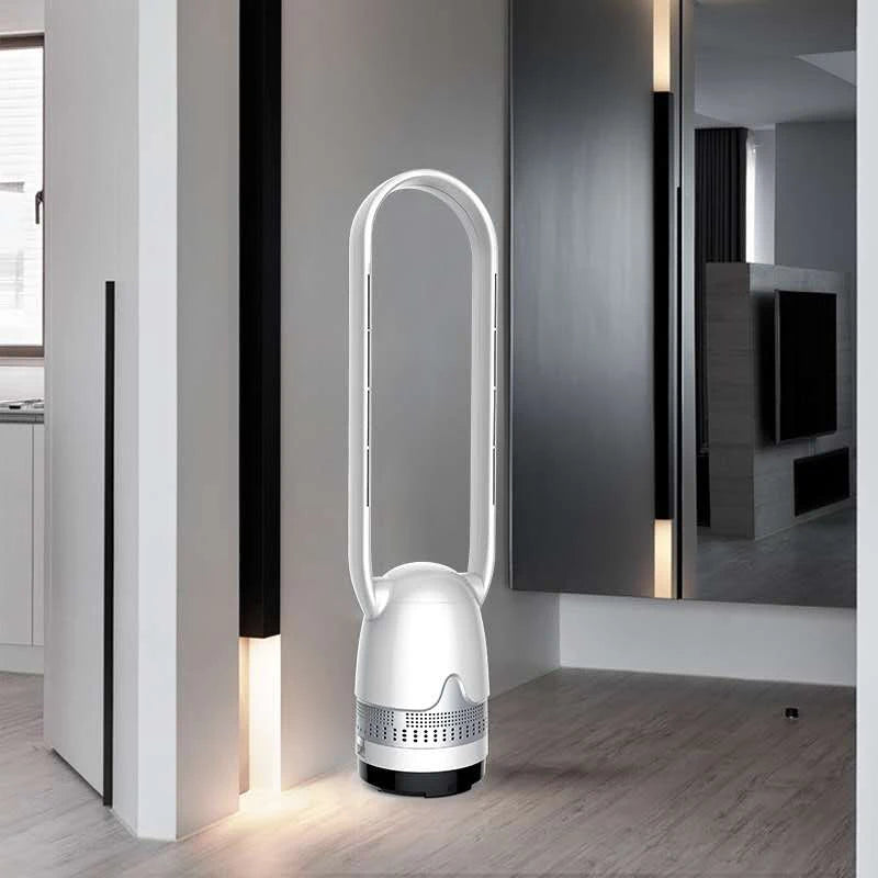 38" Bladeless Tower Fan with Air Purifier & Remote Control