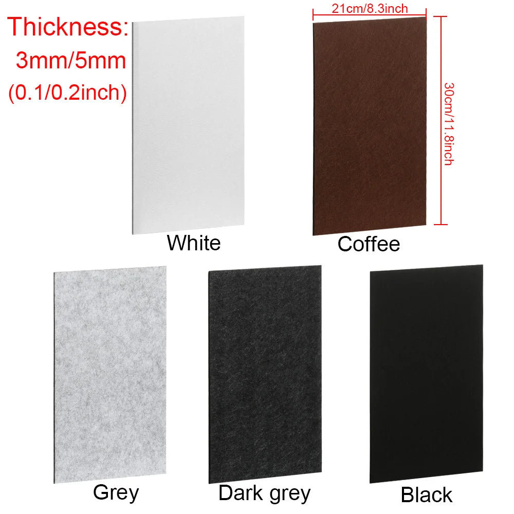 3/5mm 21*30cm Self Adhesive Furniture Leg Felt Pads Anti Slip Chair Table Mats Anti Scratch Floor Protection DIY Cutting Oasis Select