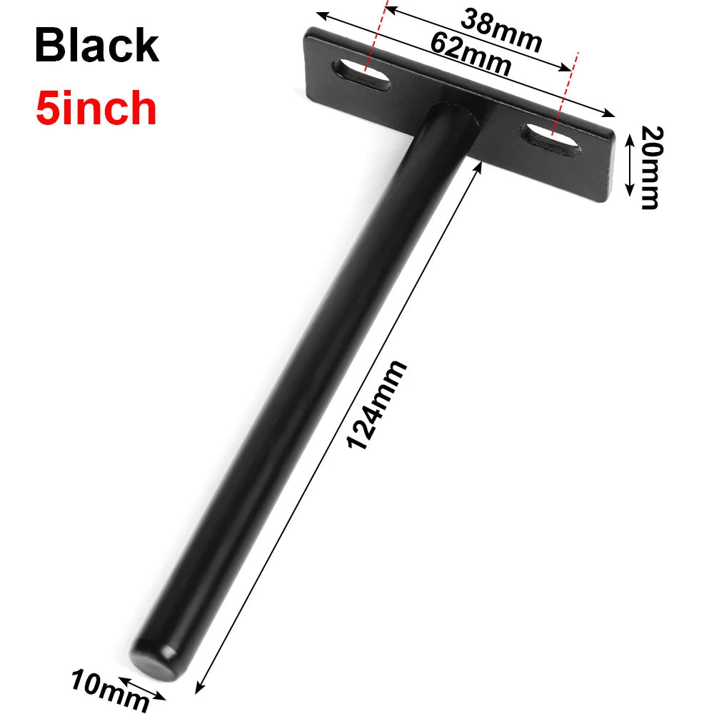 Durable Table Heavy Duty Shelf Bracket Wall Shelf Support Metal Wall Mount Shelf Storage Rack Bench Board Furniture Hardware Oasis Select D-12.4cm