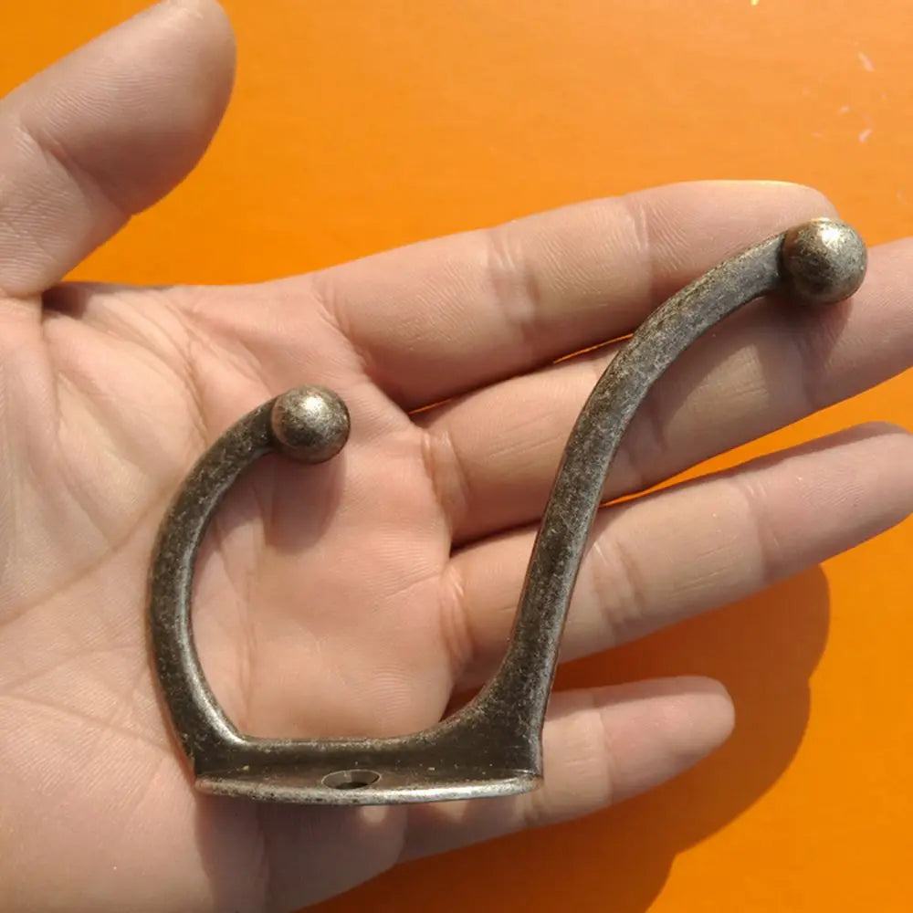 1pcs Vintage Bronze Wall Hook Coat Bag Towel Hat Hanger Robe Wall Hanging Hooks Home Bathroom Kitchen Door Anitque Racks Holder Oasis Select