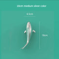 European electroplating fish 3D three-dimensional wall decoration living room dining room background wall decoration room decor Oasis Select Medium silver fish