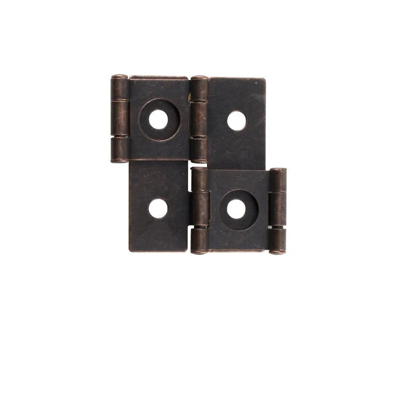 2PCS Double open Butt Hinges Metal Fold Hinge Jewelry Box Cabinet Connector Fittings Furniture Decorative Hardware Accessories Oasis Select 2pc 2