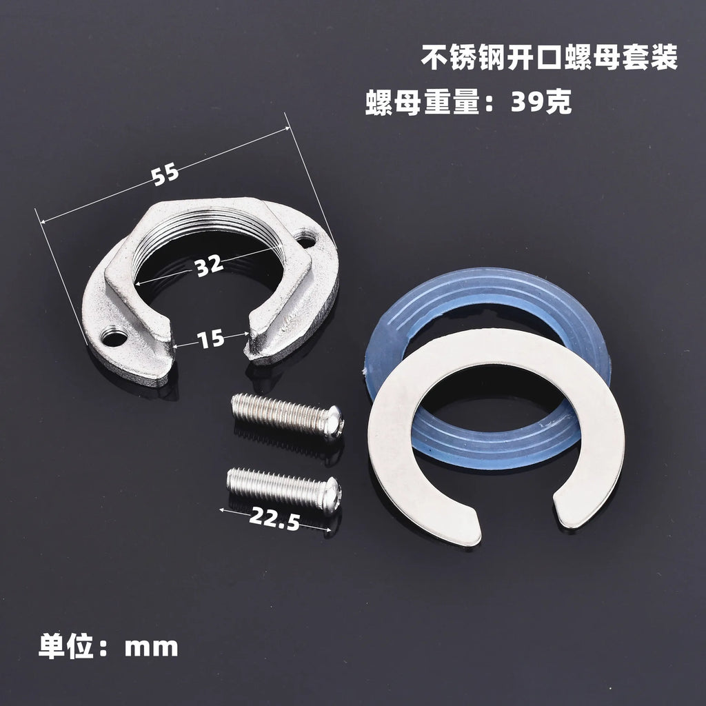 Brass C Type Tap Faucet Anti-loosing Nut Cap Fixing Fitting Kit Wash Basin Tool Fastening Circlip Washer Parts Kitchen Fixture Oasis Select B