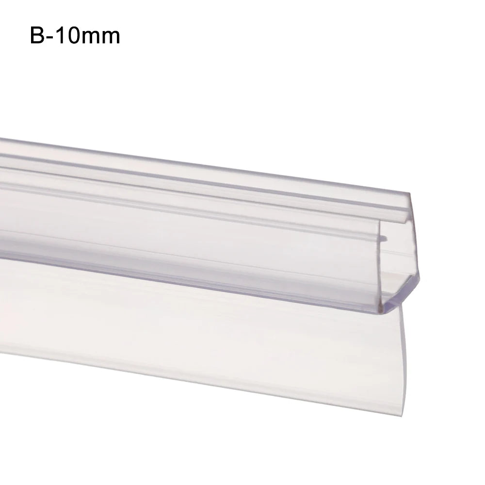Transparent Seal Strip Bath Shower Screen Door 4 to 12mm Seal Gap Window Door Weatherstrip Sealing Strips Household Accessories Oasis Select B-10mm