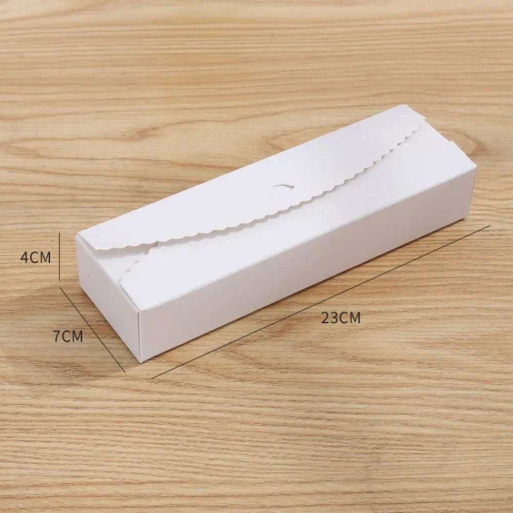 Kraft Paper Gift Boxes Lace Edge – 10 Pack Bakery Packaging