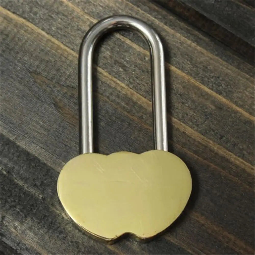 40mm Love lock tourist attraction wishing lock concentric lock wedding lock cannot be opened Engraved Double Heart Lock Oasis Select