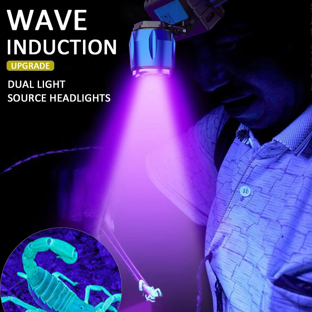 POCKETMAN 2-in-1 UV LED Headlamp | USB Rechargeable & Waterproof