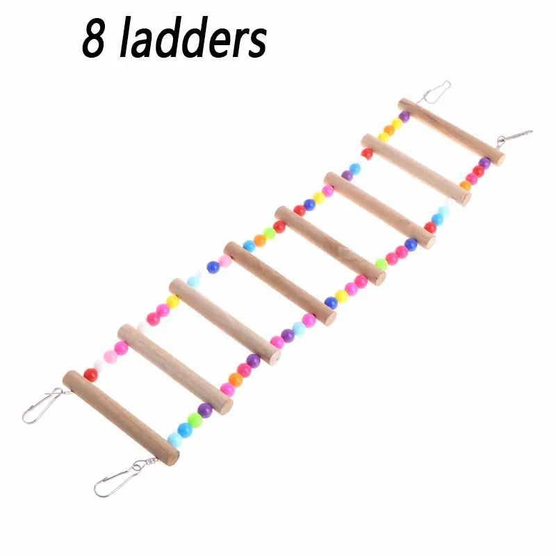 Parrots Ladders Pets Birds Climbing Toys for Parrots Game Bird Calopsita Parakeets Accessories Stairs with Balls Agapornis Toys Oasis Select 8 Ladders
