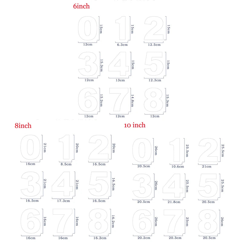 9PCS/SET Molds for Cakes Plastic Alphabet Number Cake Molds Mould Cake Decorating Fondant Tools Wedding Birthday Baking Cake Oasis Select