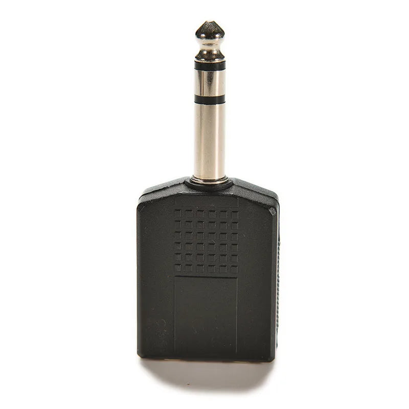6.35mm 1/4" Y Splitter Male to Dual Female Stereo Audio Adapter