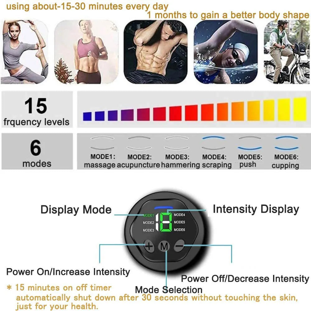 Muscle Stimulation Belt Electric ABS Stimulator Trainer EMS Abdominal Exerciser Toning Belts Fitness Training Gym Workout Oasis Select