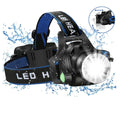 Powerful LED Headlamp Waterproof Headlight USB DC Charging Head Lamp Zoomable Head Front Light Use 18650 Battery Oasis Select Package A T6-8000 Lumen