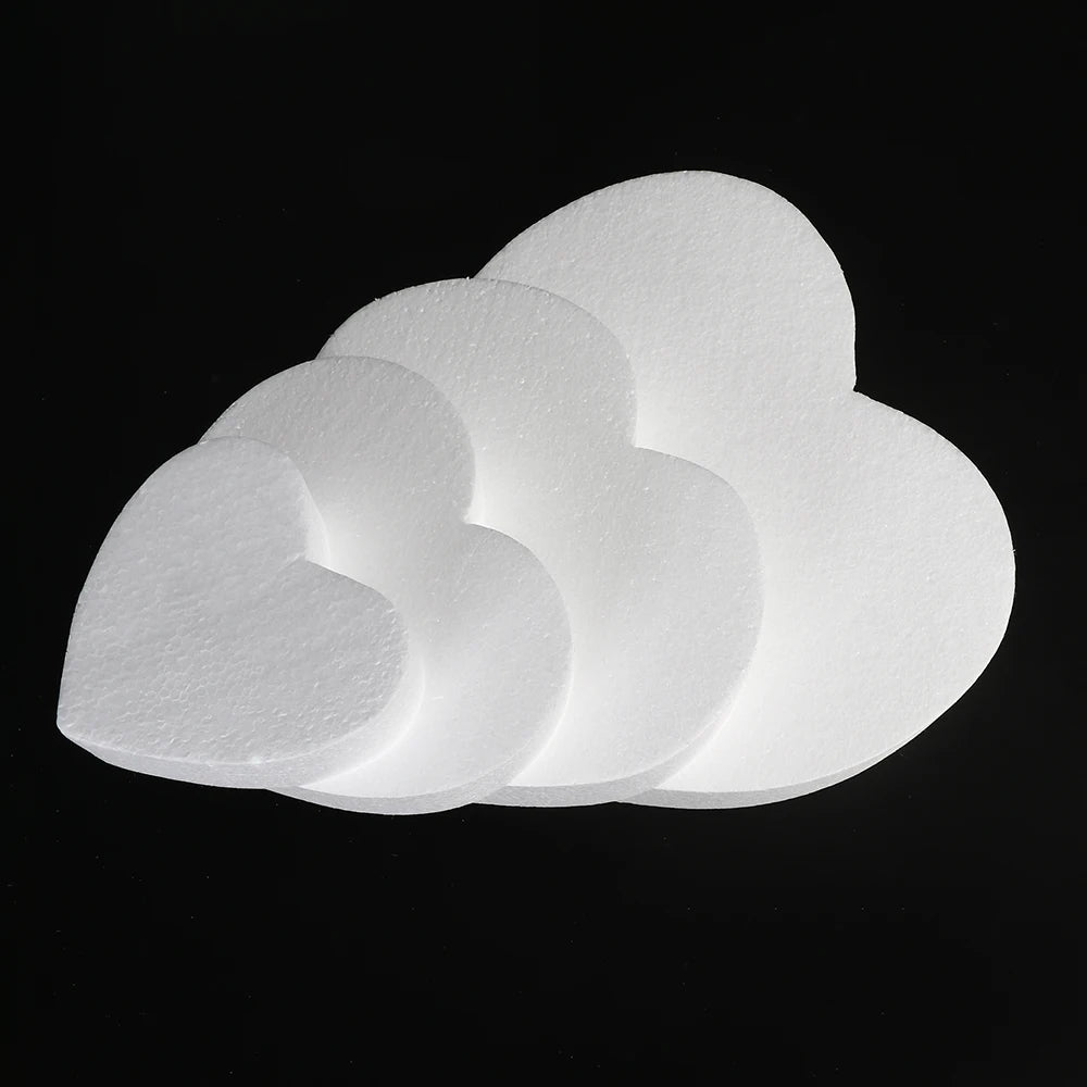 4/6/8/10 inch DIY Practice Heart Shaped Model Cake Foam Mold Polystyrene Sugarcraft Dummy Party Kitchen Accessories Oasis Select