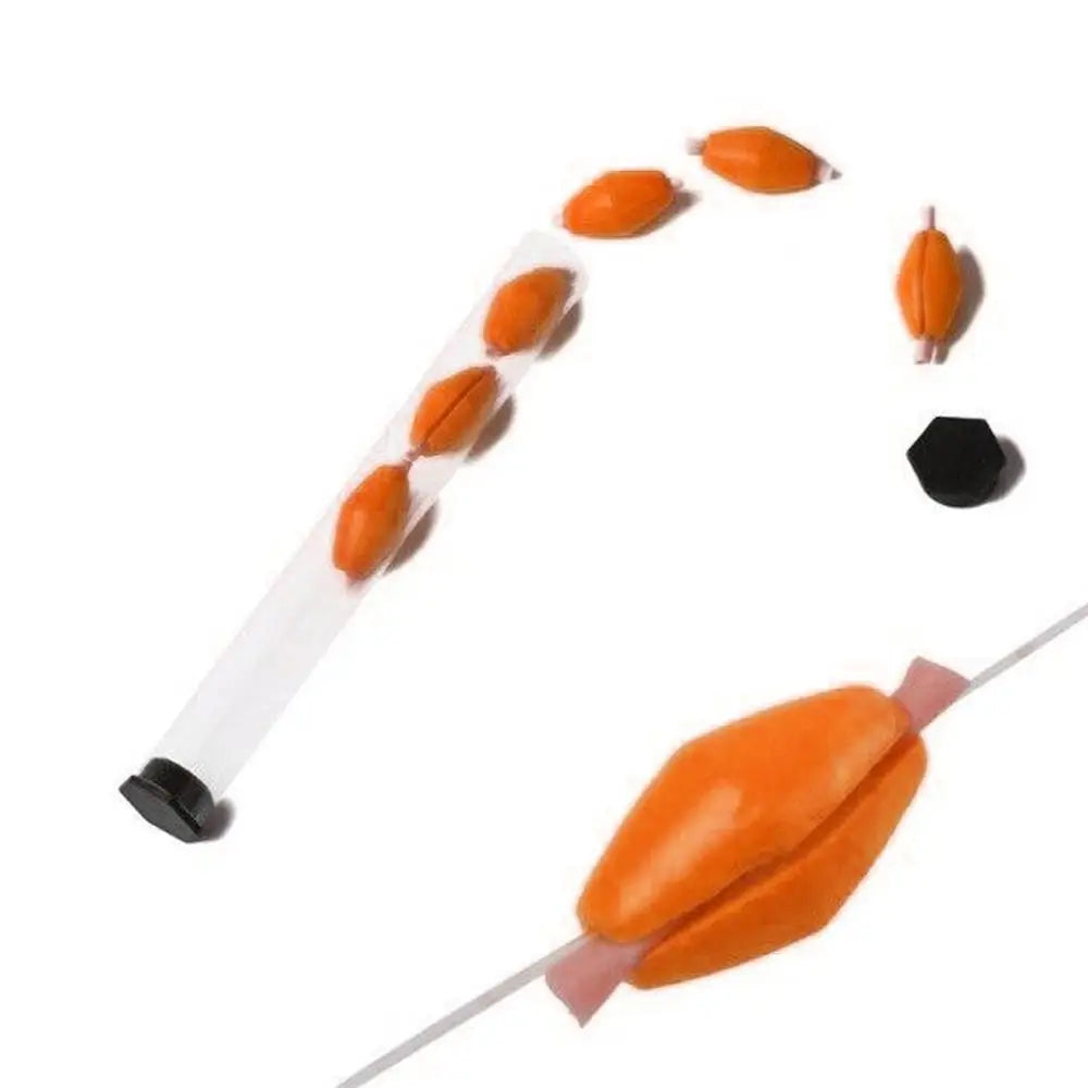 6PCS Fluorescent Orange/Yellow Fly Fishing Tube Float Foam Strike Indicators High Visibility Oasis Select Orange
