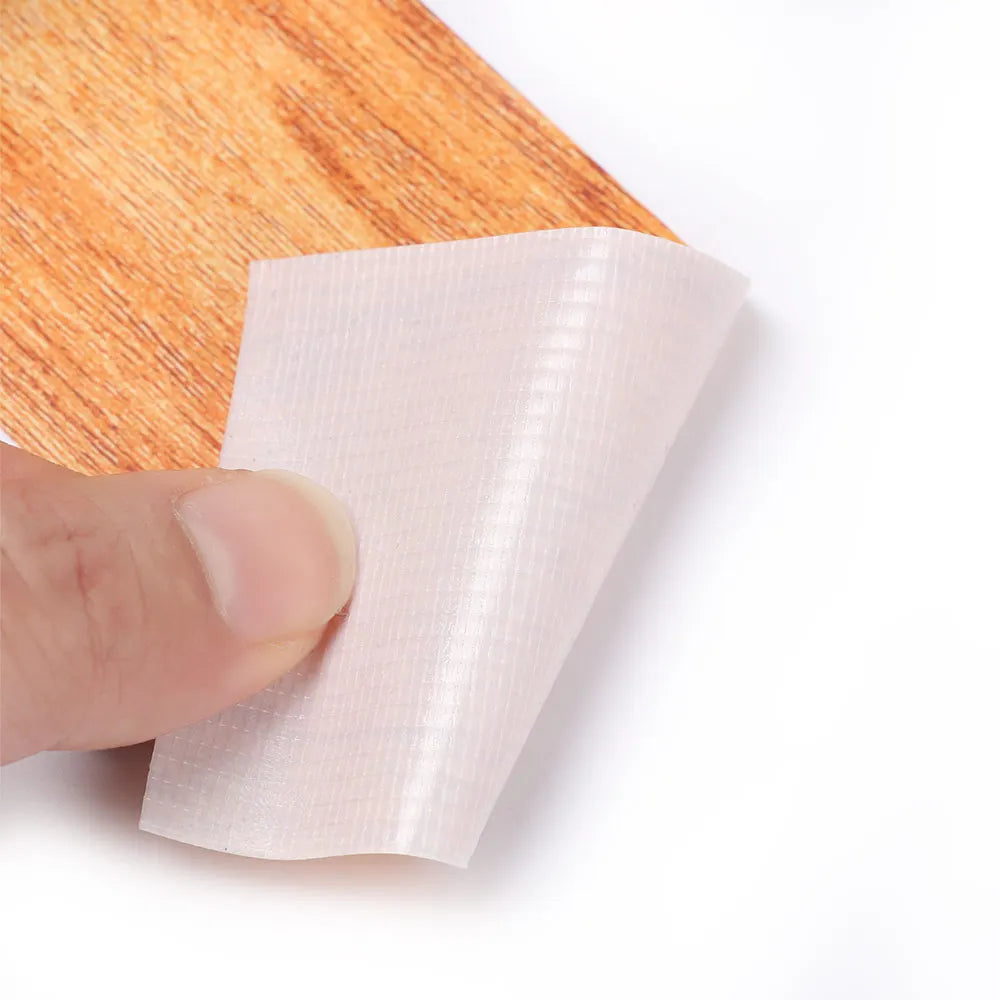 5M/Roll Furniture Adhensive Duct Tape Realistic Wood Grain Repair Renovation Skirting Line Floor Sticker Home Decor Accessories Oasis Select
