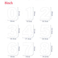 9PCS/SET Molds for Cakes Plastic Alphabet Number Cake Molds Mould Cake Decorating Fondant Tools Wedding Birthday Baking Cake Oasis Select 8inch