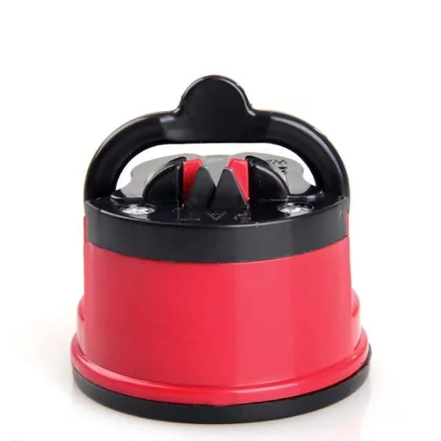 Little yellow duck multifunctional knife sharpening artifact suction cup kitchen fast and simple knife sharpening stone Oasis Select Red M