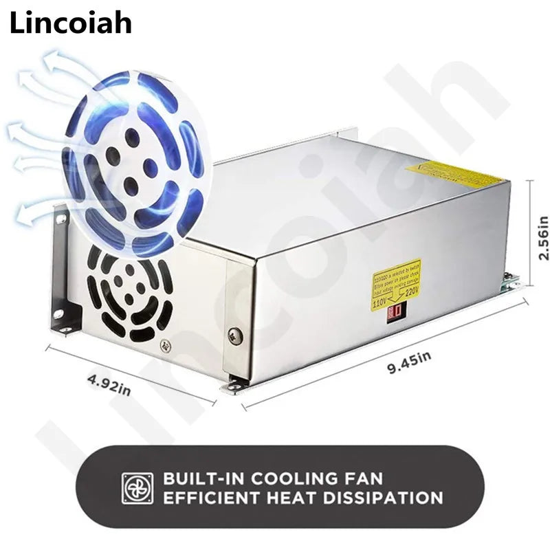 1200W Switching Power Supply DC 12V 18V 24V 36V 48V 60V 70V 72V AC 100-240V SMPS CNC Adjustable Voltage For LED Stirp Motor Oasis Select