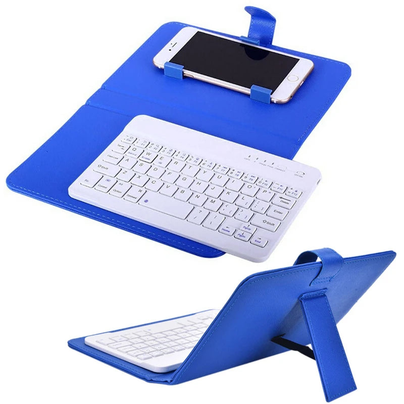 Wireless Bluetooth Keyboard For Iphone Huawei Xiaomi Tablet Mini Keyboard Mobile Phone Gaming Keyboard PU Case Support Oasis Select