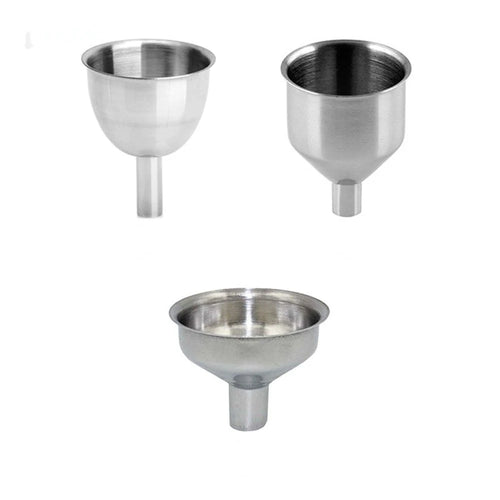 1/3PCS Mini Kitchen Liquid Dump Tool Stainless Steel Funnel Bar Wine Funnel Small Mouth Fill Hip Flask Oasis Select