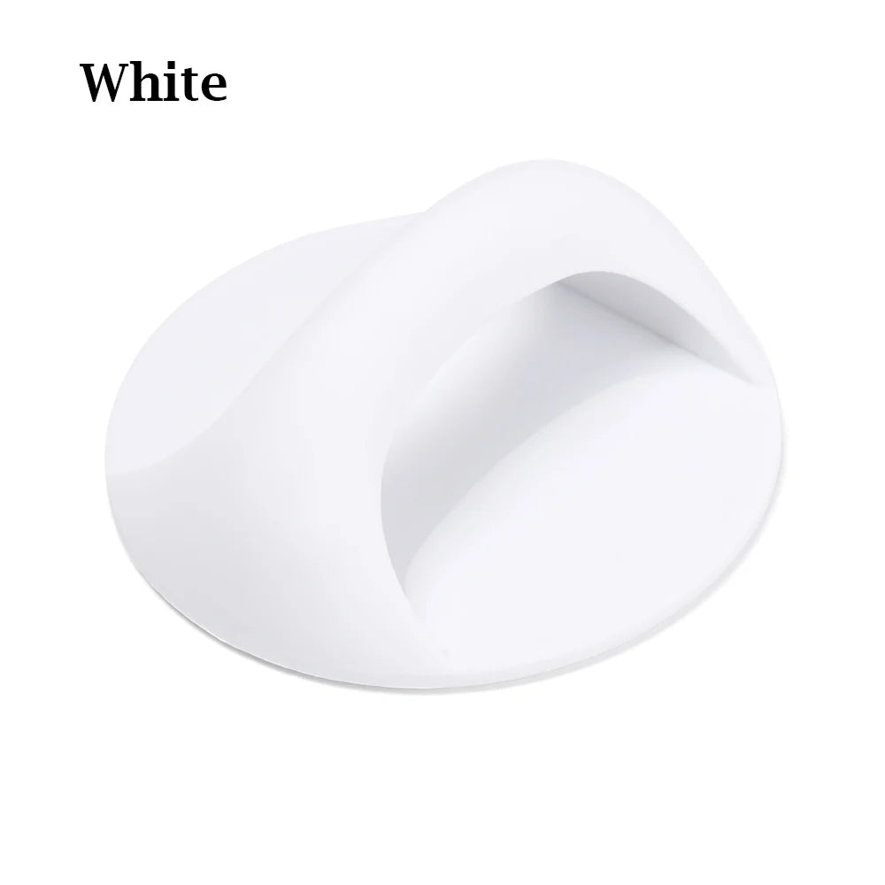 Round Auxiliary Knobs Cabinet Suction Cup Handle Window Sliding Door Self-adhesive Wardrobe Pulls Refrigerator Handle Oasis Select White