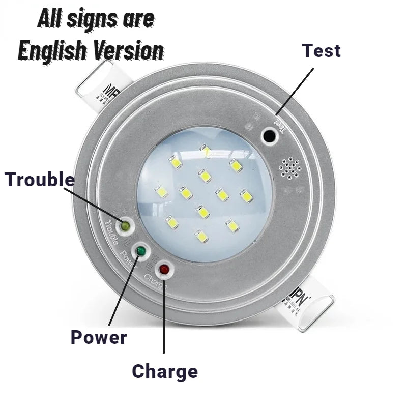 5W LED Recessed Emergency Downlight | 90-Min Backup AC 85-265V
