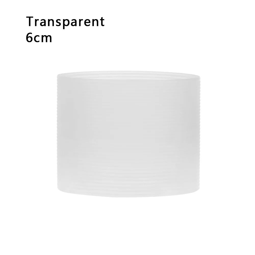 Silicone Non-slip Mug Sleeve Glass Bottle Cover Cup Sleeve Heat Insulation Bottle Sleeves For Mugs Ceramic Coffee Cups Wrap Oasis Select Transparent-