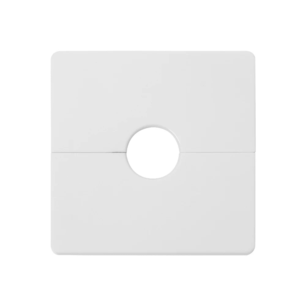 86Type ABS Wall Wire Hole Cover Air-conditioning Dust Pipe Plug Reserved Drill Hole Panel Decor Office Desk Hole Cap Hardware Oasis Select white-inner 22mm