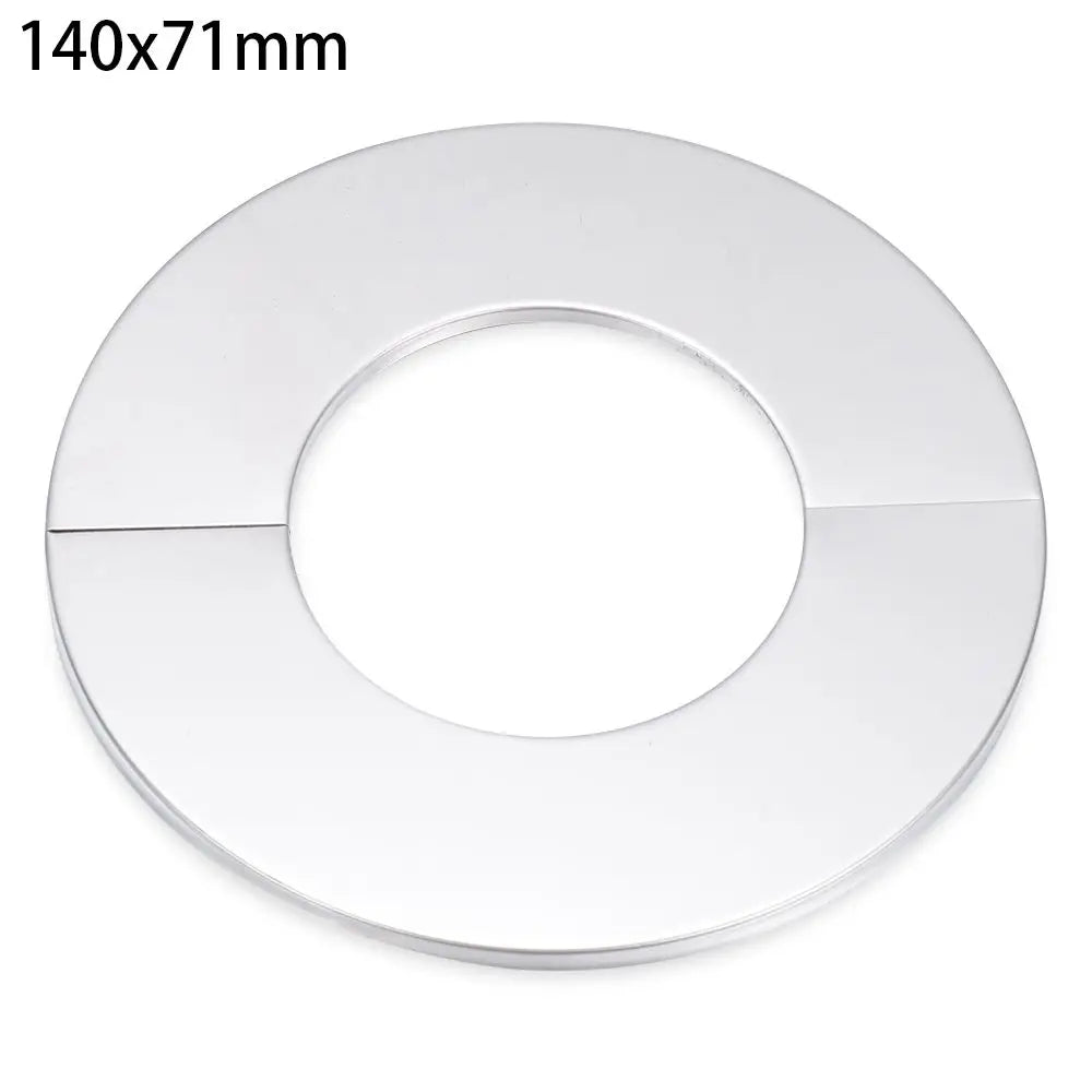 1PC Self-Adhesive Stainless Steel Faucet Decorative Cover Shower Chrome Finish Water Pipe Wall Covers Bathroom Accessories Oasis Select 140x71mm