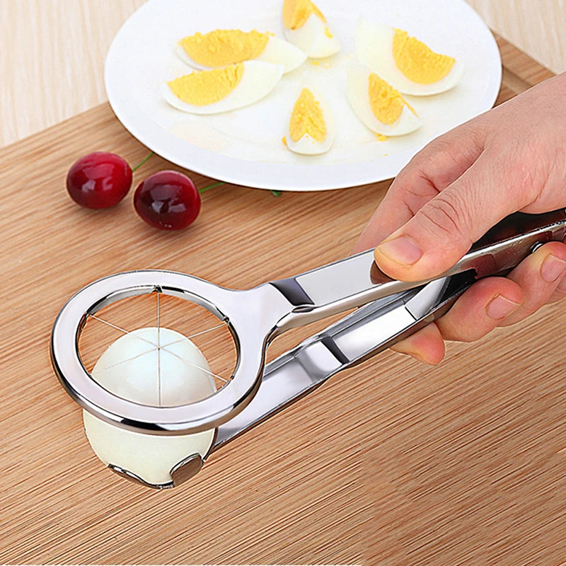 Multifunction Stainless Steel Egg Slicer Eggs Cutting Egg Wedges Fruits Slicing Strawberry Cheese Kitchen Tool Oasis Select
