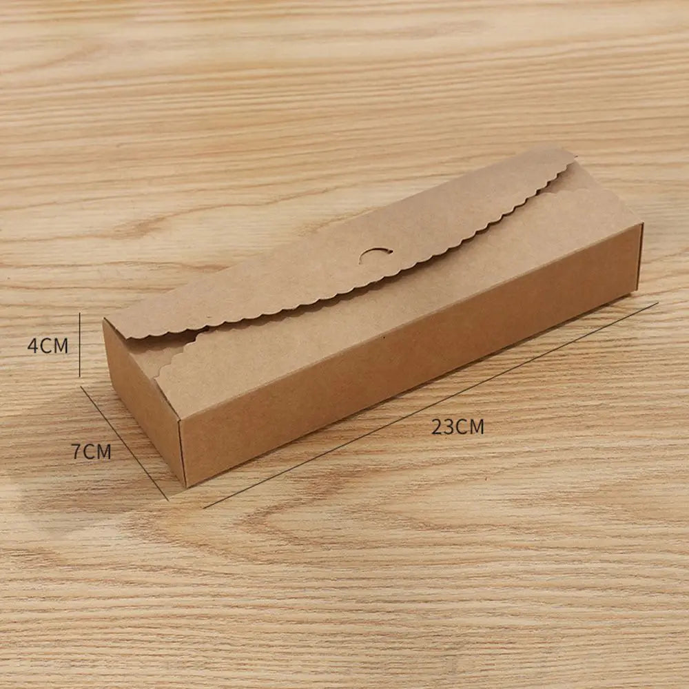 Kraft Paper Gift Boxes Lace Edge – 10 Pack Bakery Packaging