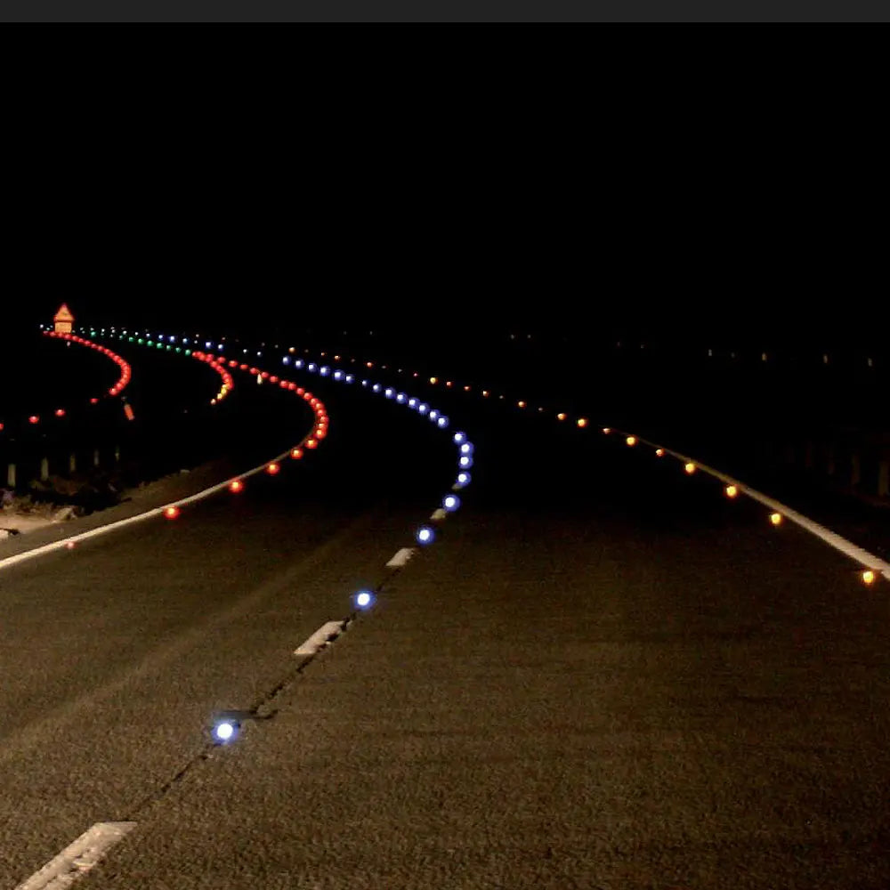 Solar LED Road Stud Light | IP68 Aluminum Reflective Warning Light