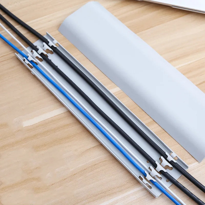 30cm Insulation Raceway Wiring Ducts Self-adhesive wall Cable Cover Ties Fixer Fastener Holder Safety organizer Storage clip Oasis Select