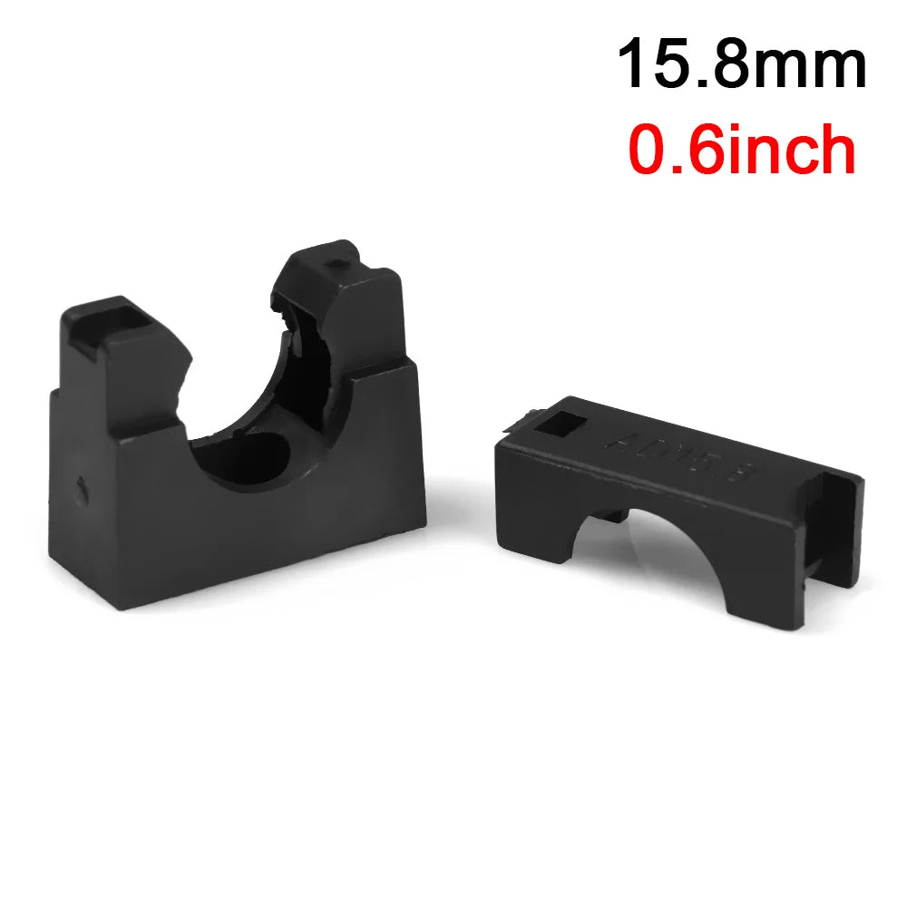 5Pcs 10-28mm PVC Pipe Clamps Wire Cable Fixing Holder Organizer Water Pipe Support Bellows Hose Hoop Buckle Electrical Fittings Oasis Select 15.8mm