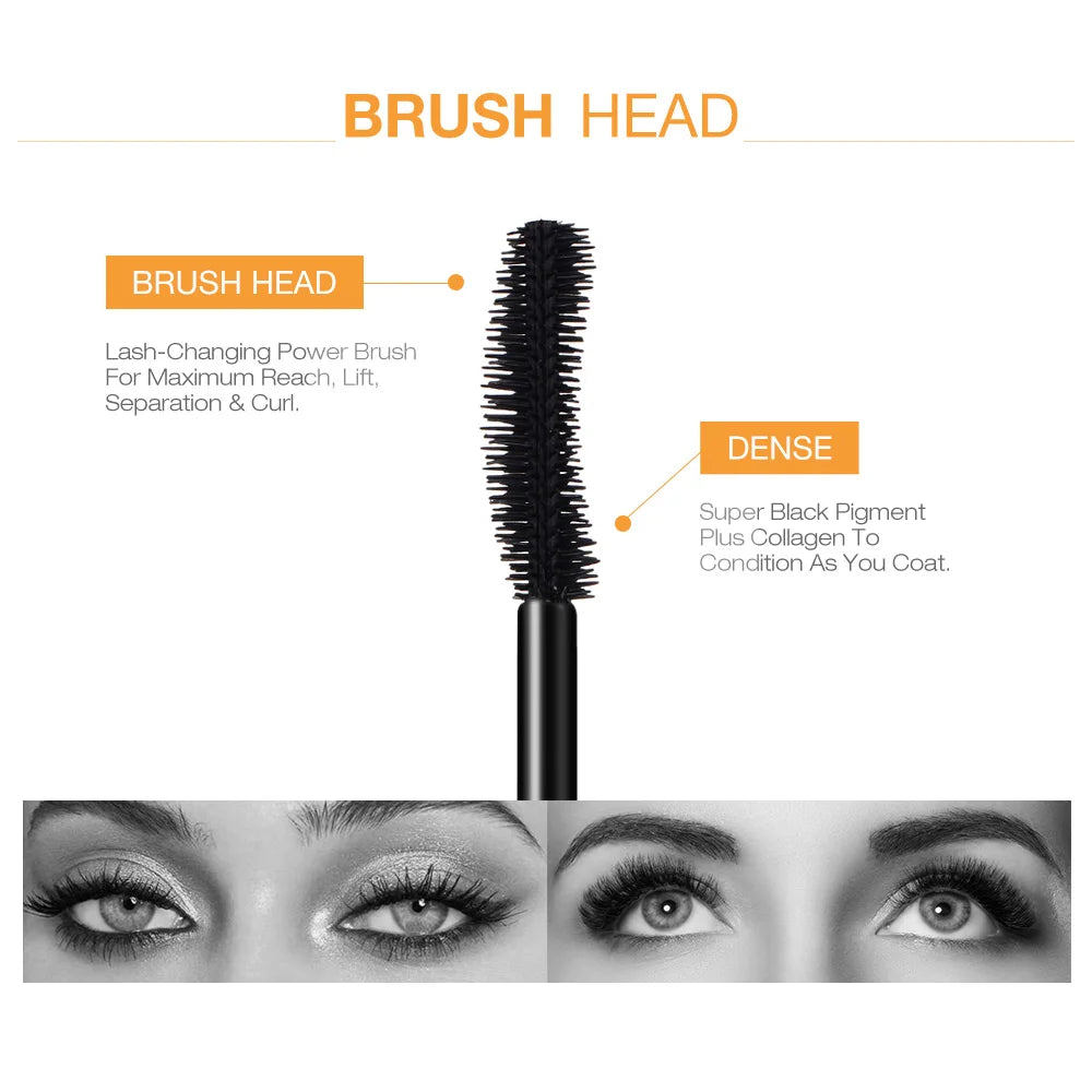 O.TWO.O 3D Lengthening Waterproof Mascara | Black Long-Wearing