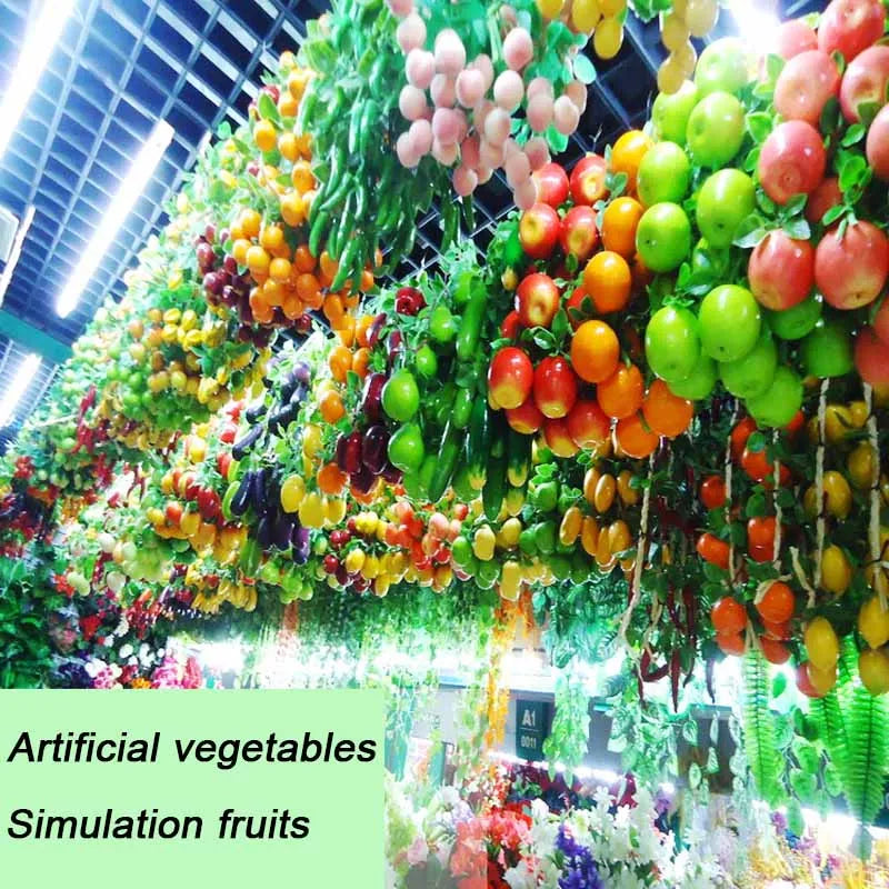 Artificial Simulation Food Vegetables Fake Chili Pepper Fruits Grapes Photography Props For Home Decoration Christmas Wall Decor Oasis Select
